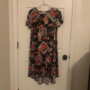 LulaRoe feather dress with pocket